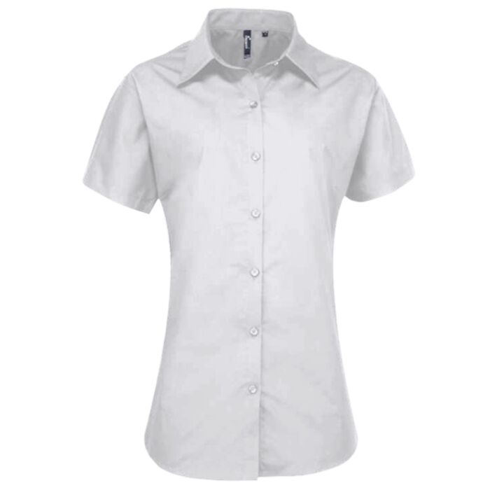 Women's supreme poplin short sleeve shirt Vignette