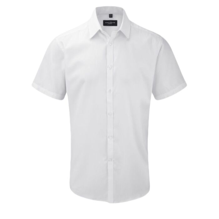 Short sleeve herringbone shirt Vignette