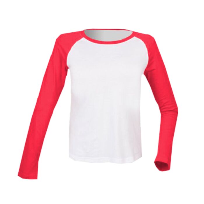 Kids long sleeve baseball T Vignette