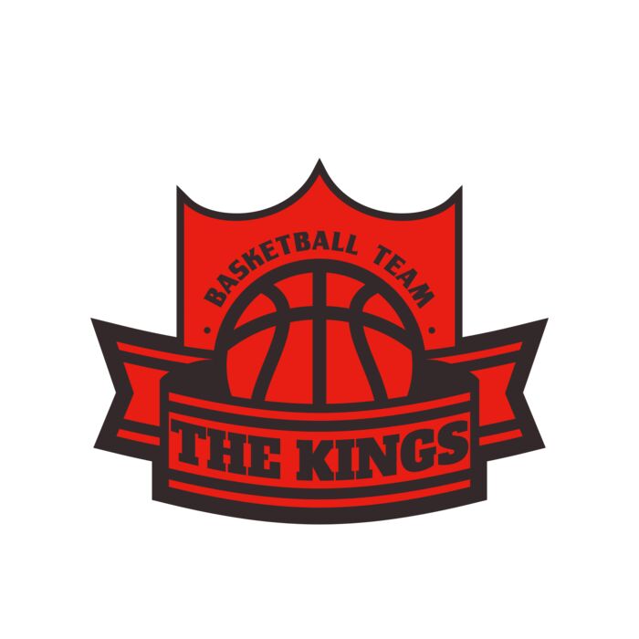 The Kings Basketball team Logo Template Vignette