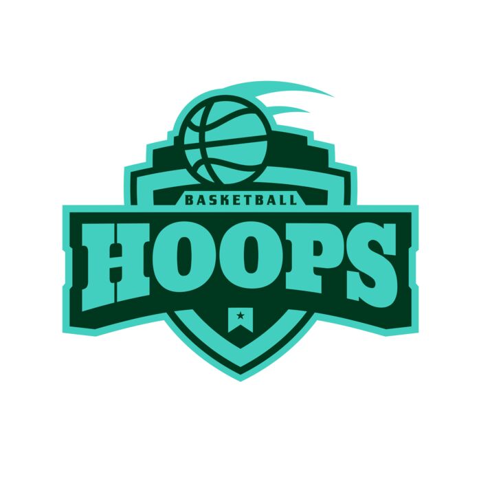 Hoops Basketball logo template 02 Vignette