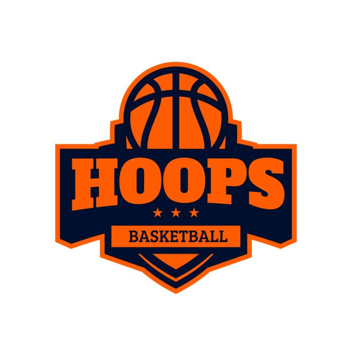 Hoops Basketball logo template 03 Vignette