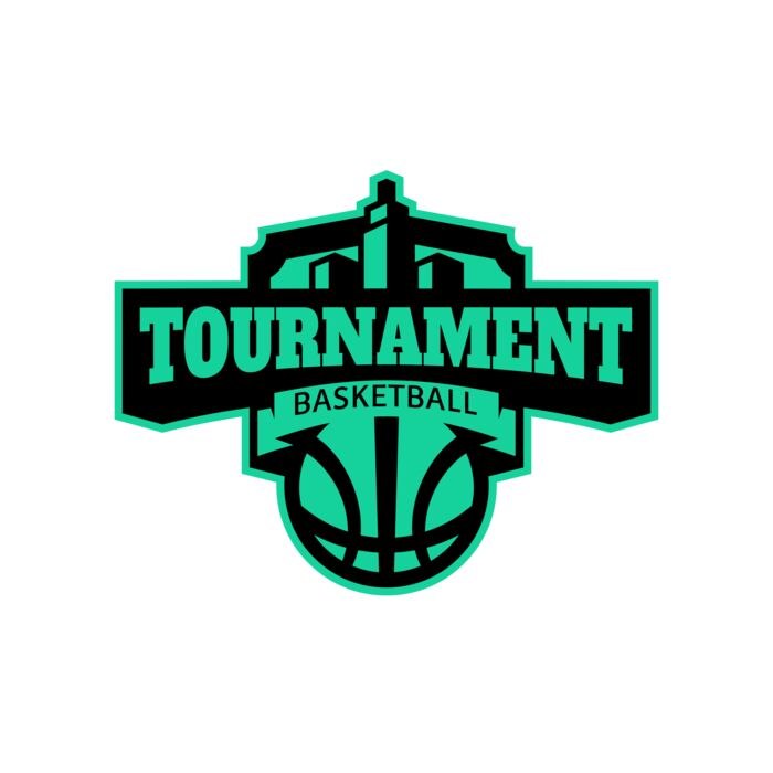 Tournament Basketball logo template Vignette