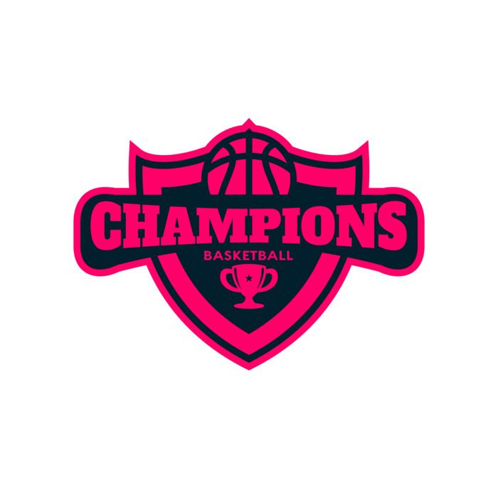Champions Basketball League logo template Vignette