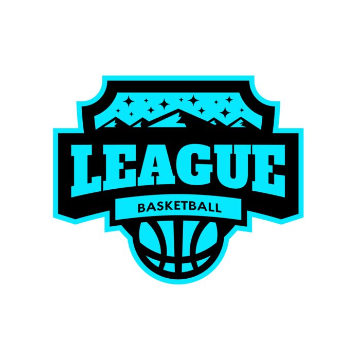 League Basketball logo template Vignette