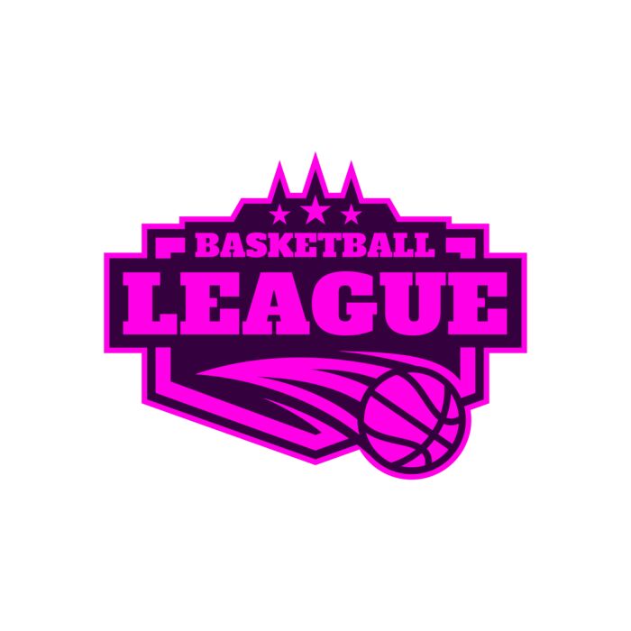 League Basketball logo template 02 Vignette