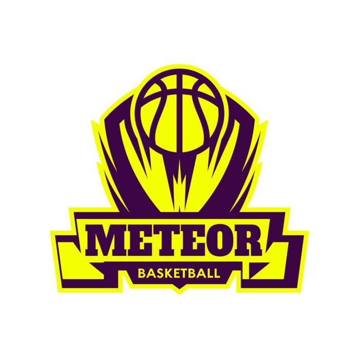 Meteor Basketball Logo Template Vignette
