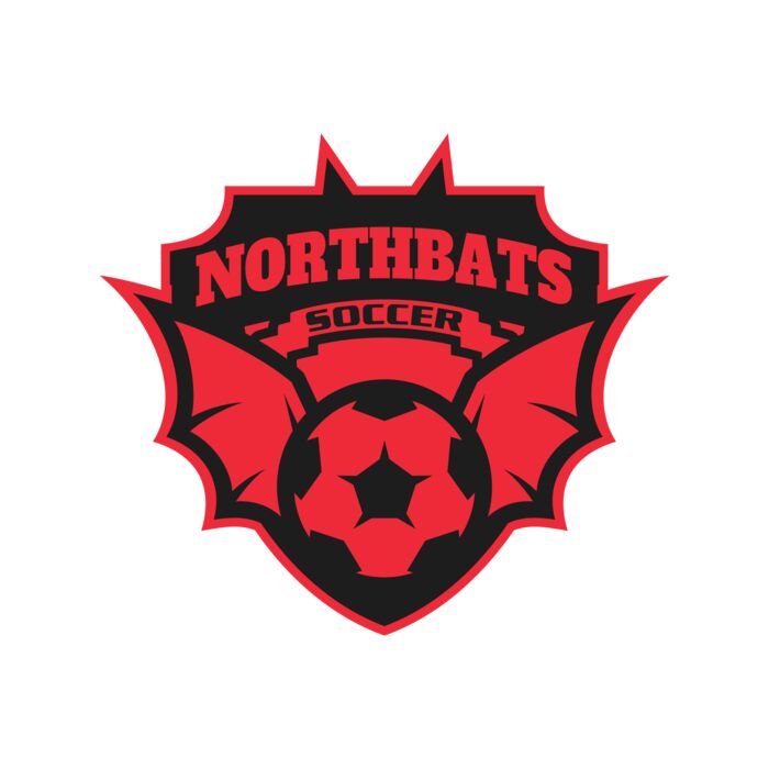 North bats Tournament Soccer logo template Vignette
