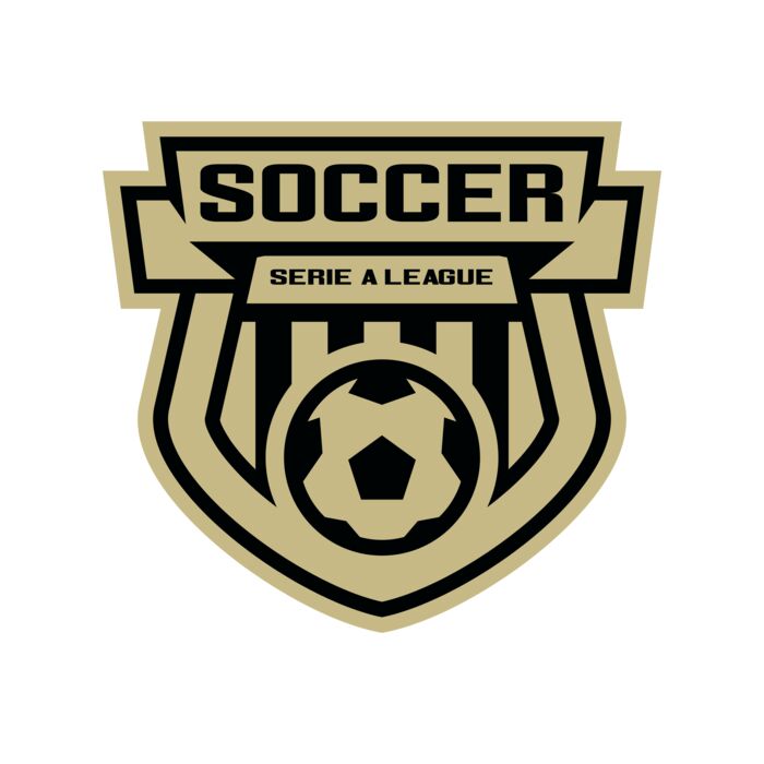 Serie a league soccer logo template Vignette
