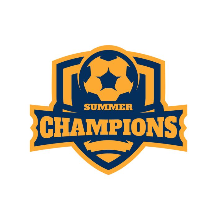 Champions Summer Soccer logo template Vignette