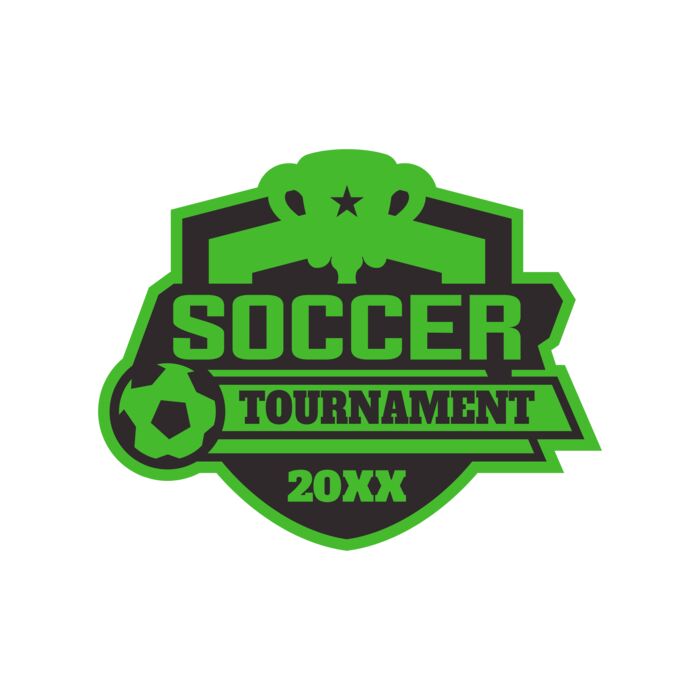 Soccer Tournament logo template 02 Vignette