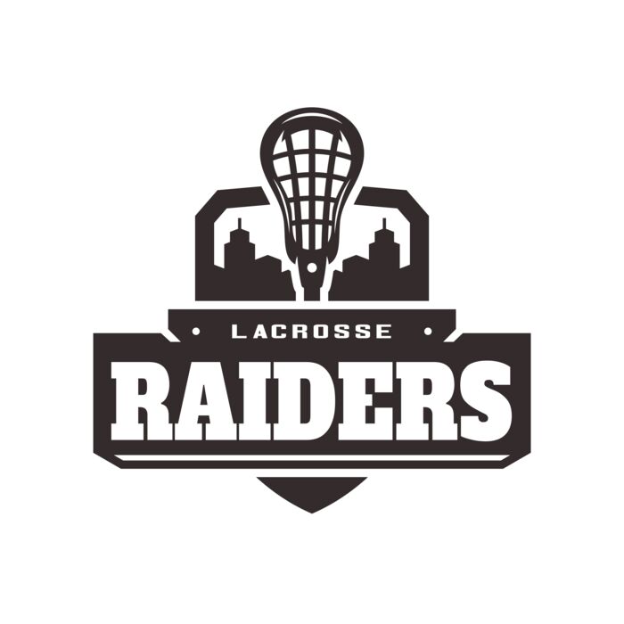 Raiders Lacrosse Logo Template Vignette