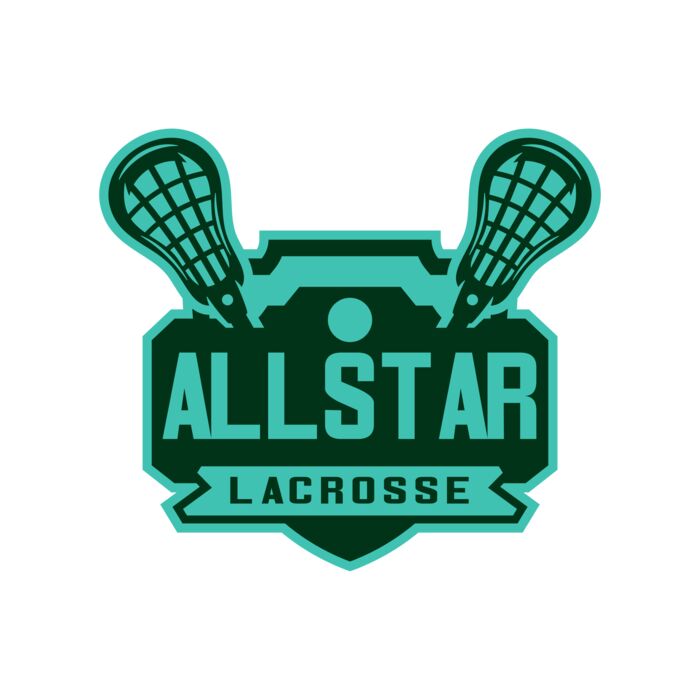 All stars Lacrosse Logo Template Vignette
