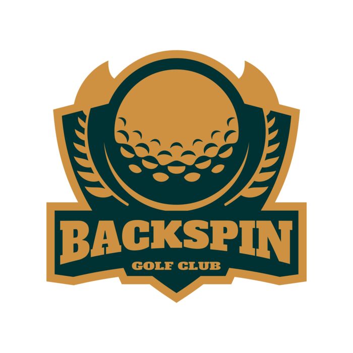 Backspin Golf club logo template Vignette