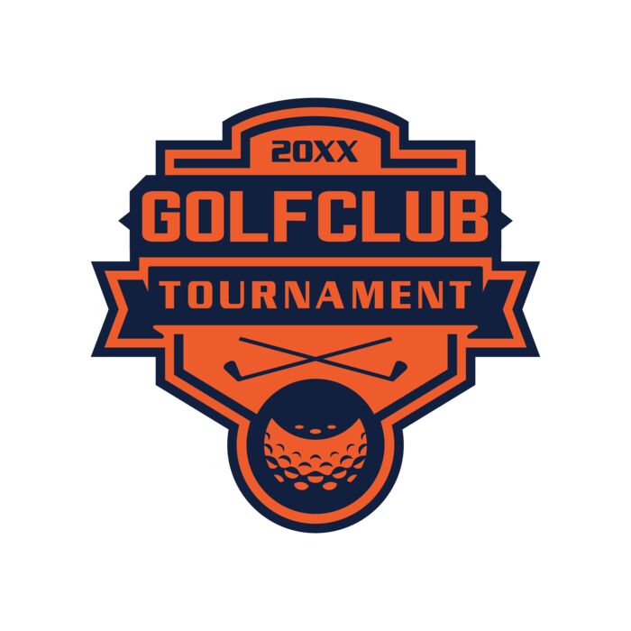 Golf club Tournament logo template 02 Vignette