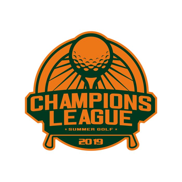 Champions League Summer Golf logo template Vignette
