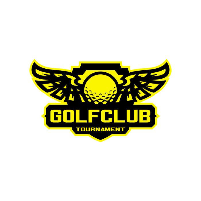 Golf club Tournament logo template 06 Vignette