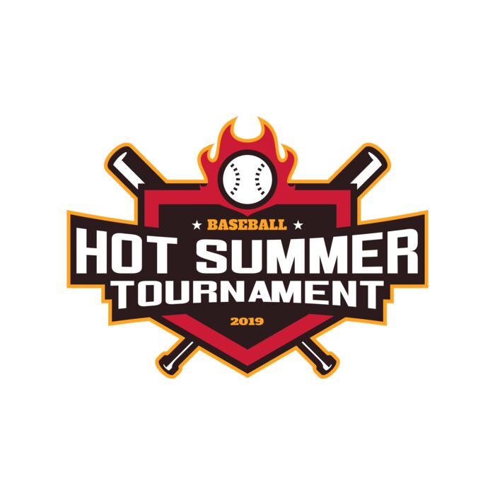 Hot Summer Tournament Baseball logo 01 Vignette