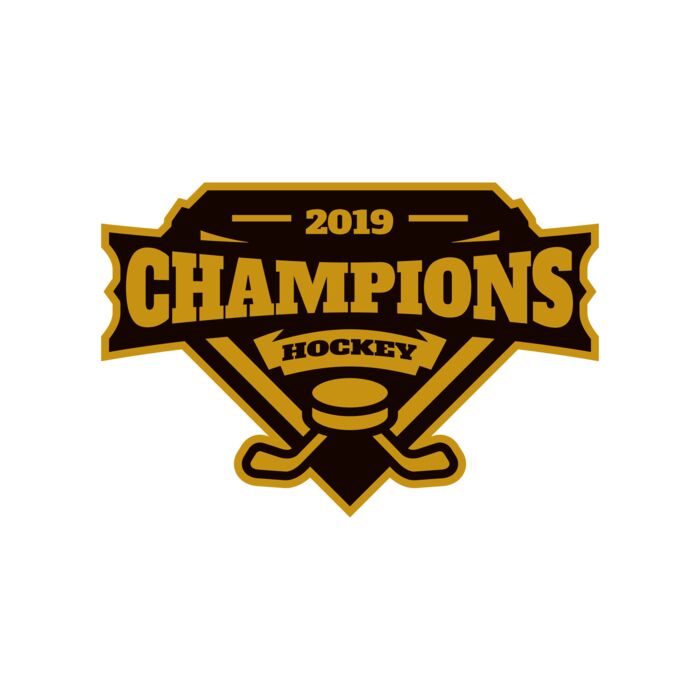 Champions Hockey logo template Vignette