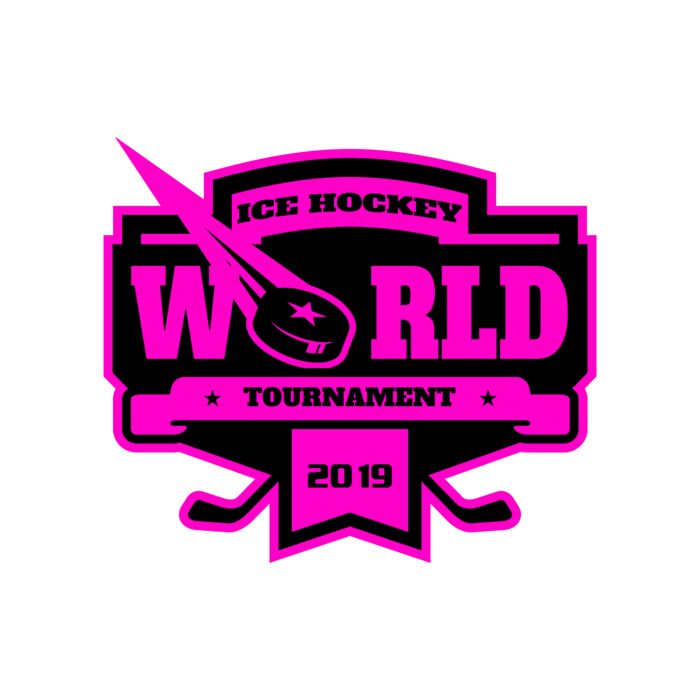 World Ice Hockey Tournament logo template Vignette