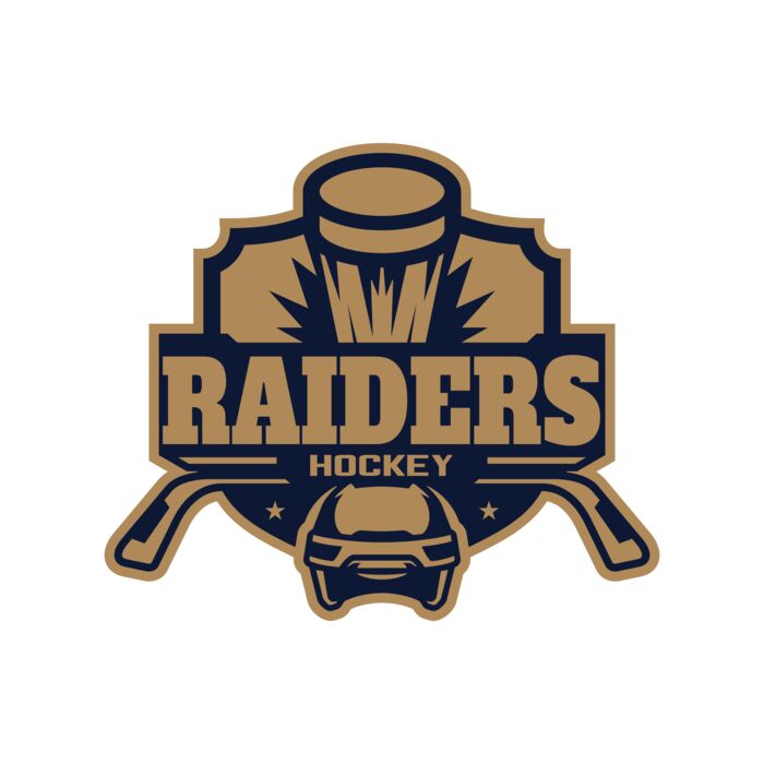 Raiders Hockey logo template Vignette