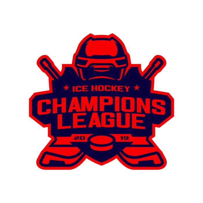 Champions League Ice Hockey logo template Vignette