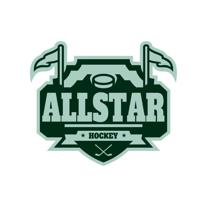 All Star Hockey Tournament logo template 02 Vignette
