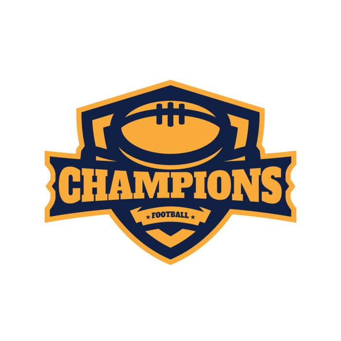 Champions Football logo template Vignette