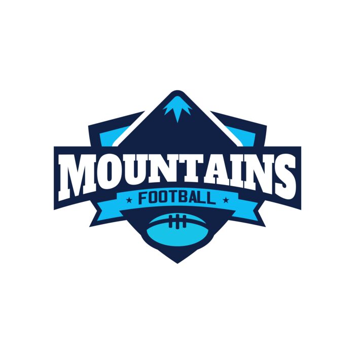 Mountains Football logo template Vignette