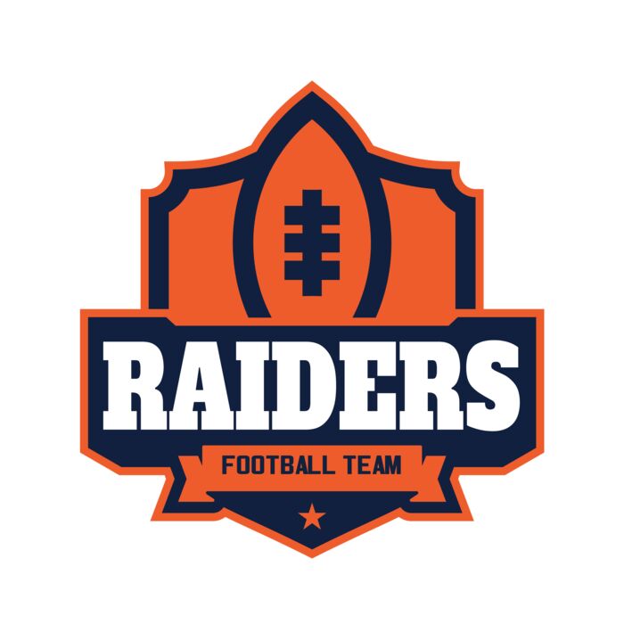 Raiders Football Team logo template Vignette