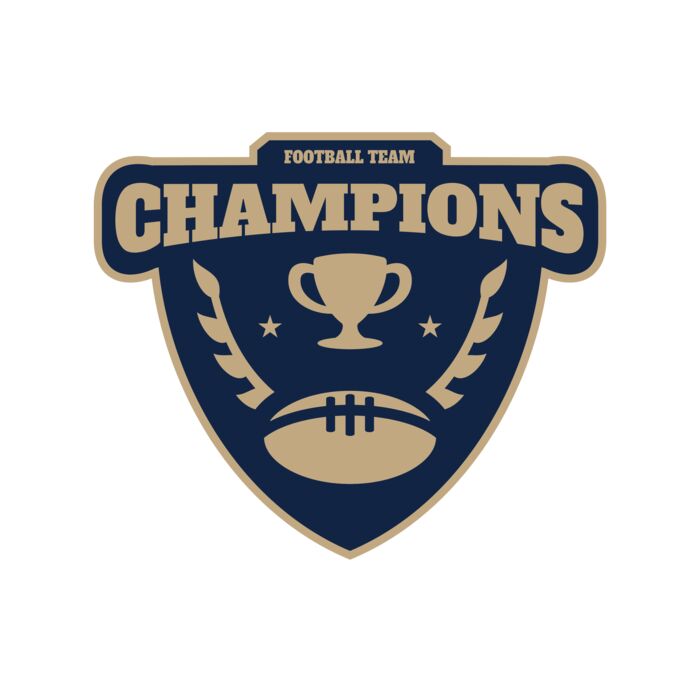 Champions Football Team logo template Vignette