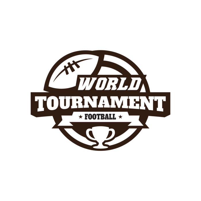 World Tournament Football logo template Vignette