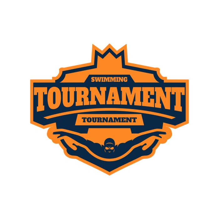 Swimming Tournament logo template Vignette