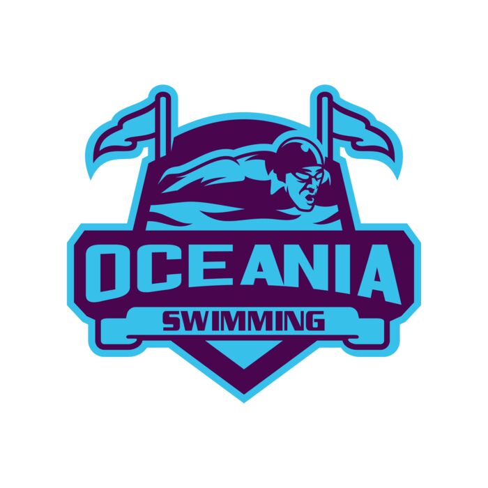 Oceania Swimming logo template Vignette