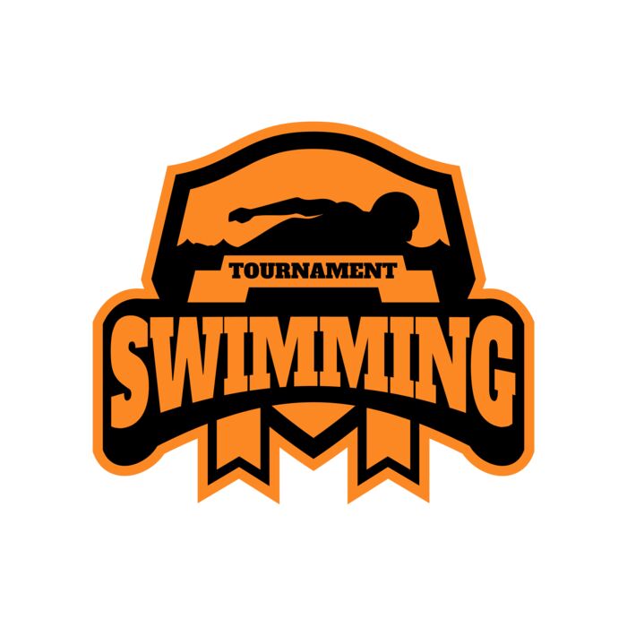 Swimming Tournament logo template 03 Vignette