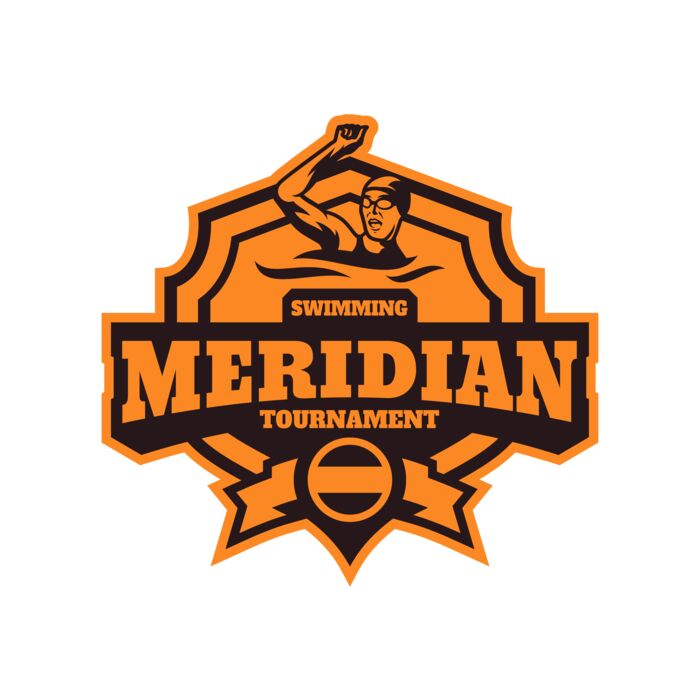 Meridian Tournament Swimming logo template Vignette