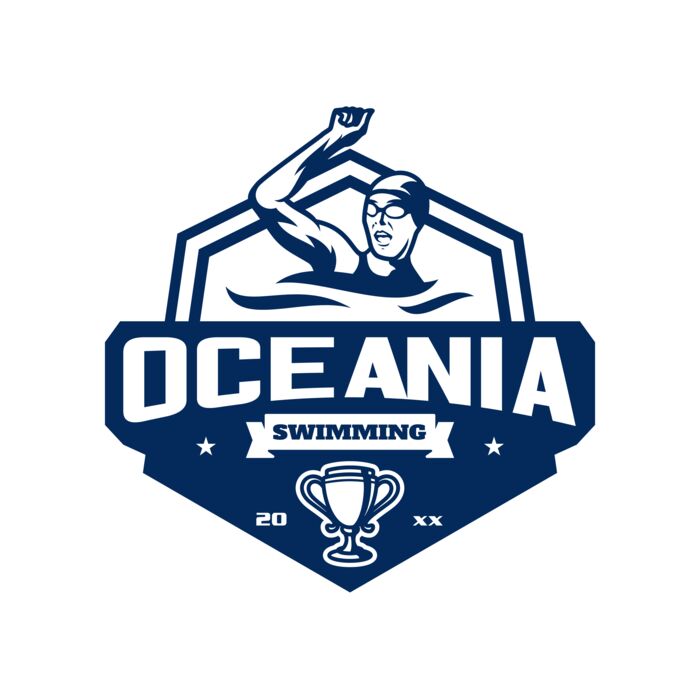 Oceania Swimming logo template Vignette