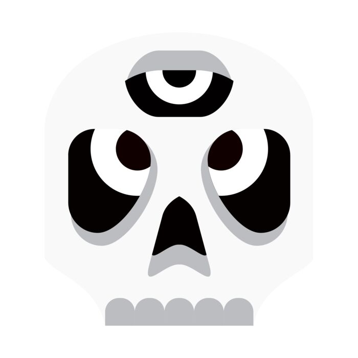 Elements Skulls logo template 18 Vignette