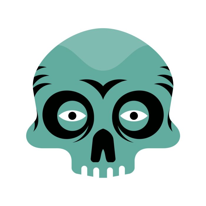 Elements Skulls logo template 98 Vignette