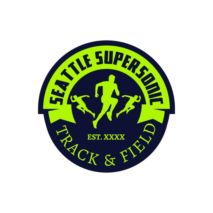 Track & Field Team Logo 10 Vignette