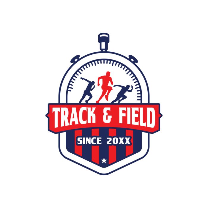 Track & Field Team Logo 14 Vignette