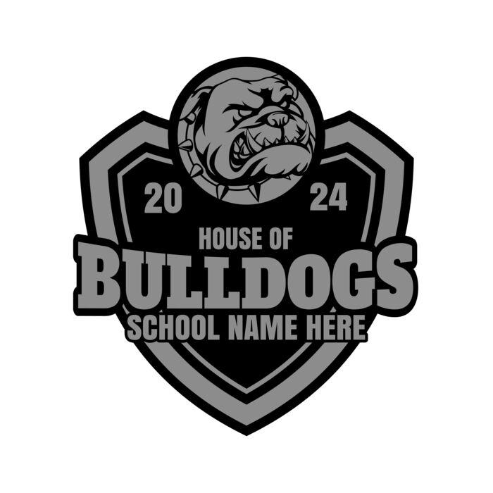 School Bulldog 03 Vignette
