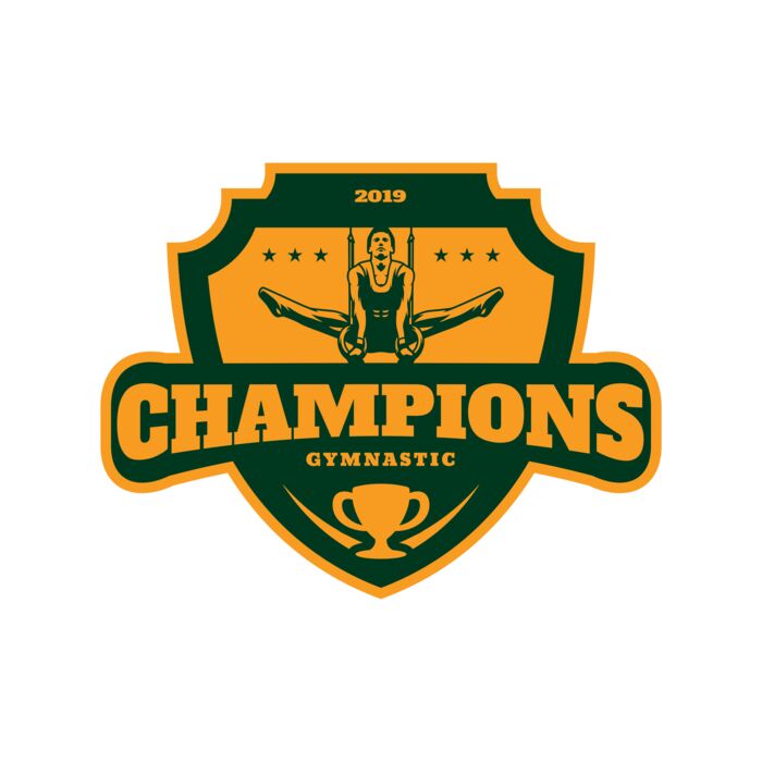 Champions Gymnastic logo template Vignette