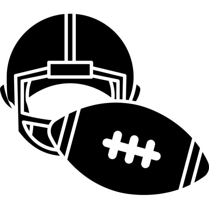 American Football   Clipart 9 Vignette