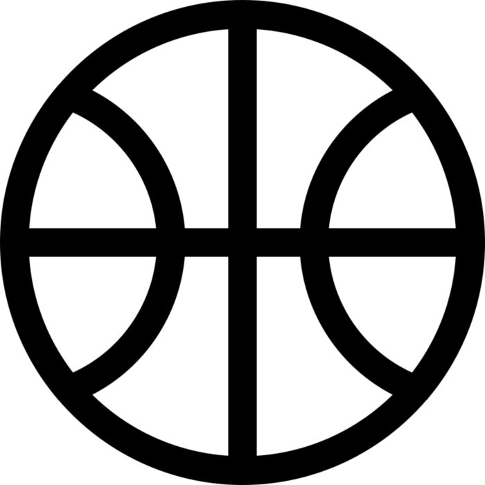 Basketball   Clipart 20 Vignette