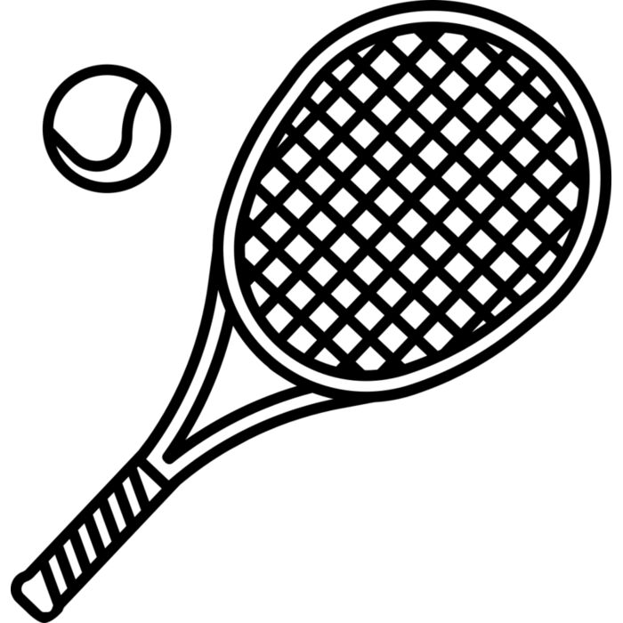 Tennis   Clipart 19 Vignette