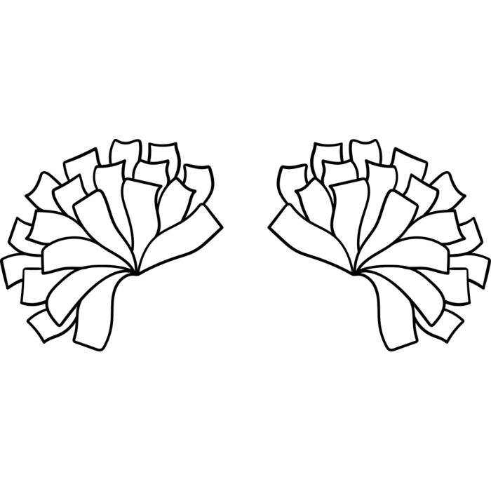 Cheerleading   Clipart 3 Vignette