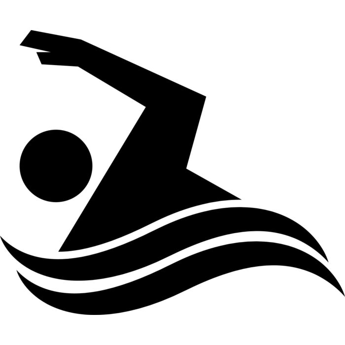 Swimming    Clipart 10 Vignette