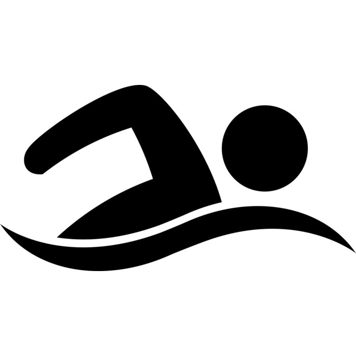 Swimming    Clipart 5 Vignette