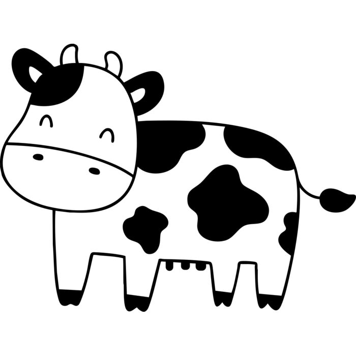 Cow   Clipart 3 Vignette